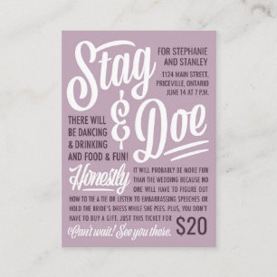 Eerlijk Ticket Stag & Doe