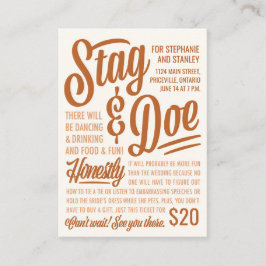 Eerlijk Ticket Stag & Doe