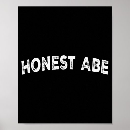 Eerlijke Abe Poster (Voorkant)