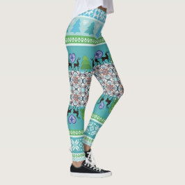 Eerlijke blauwe leggings