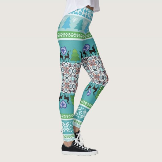 Eerlijke blauwe leggings (Rechts)