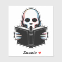 Eerlijke geest met boek - griezelige Halloween-kun