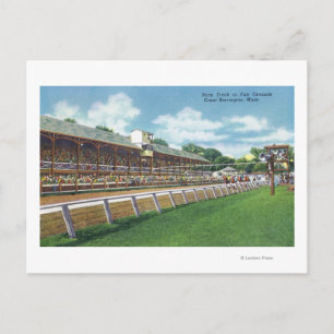 Eerlijke grond Uitzicht Race Track Briefkaart