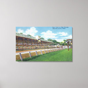 Eerlijke grond Uitzicht Race Track Canvas Afdruk