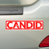 Eerlijke Stempel Bumpersticker (Op auto)