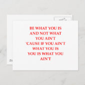 eerlijkheid briefkaart (Voorkant / Achterkant)