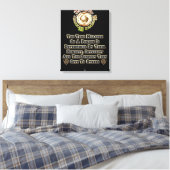 Eerlijkheid Integriteit Respect MXT Canvas Afdruk (Insitu (Slaapkamer))