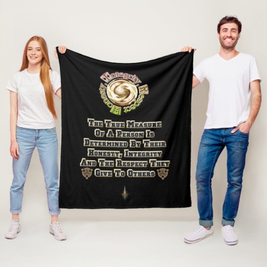 Eerlijkheid Integriteit Respect MXT Fleece Deken (In situ)