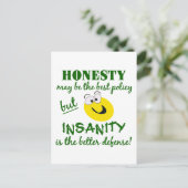 Eerlijkheid/onhygiënisch briefkaart (Staand voorkant)