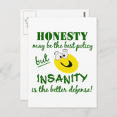 Eerlijkheid/onhygiënisch briefkaart (Voorkant / Achterkant)