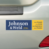 Eerlijkheid. Saniteit. Ervaring. Vrijheid. Bumpersticker (Op auto)