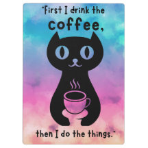 Eerst drink ik de koffie, dan doe ik dit