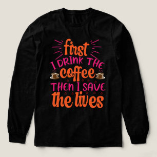 Eerst drink ik mijn koffie en dan doe ik mijn ding Tri-Blend shirt