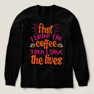 Eerst drink ik mijn koffie en dan doe ik mijn ding Tri-Blend shirt