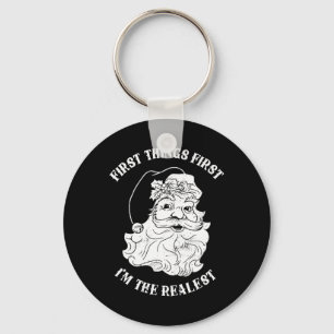 Eerst en vooral ben ik de echte kerstman sleutelhanger