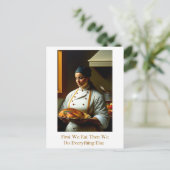 Eerst eten we - Briefkaart (Staand voorkant)