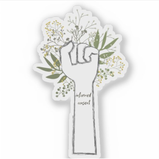 Eerst geïnformeerde toestemming sticker (Voorkant)