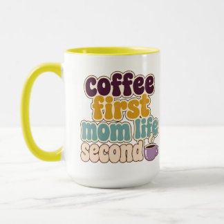 Eerst koffie, daarna moeder zijn mok