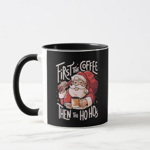 Eerst koffie, dan de Ho Hos Kerstman Mok