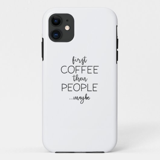 Eerst koffie dan mensen Case-Mate iPhone case (Achterkant)