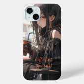 Eerst koffie, dan praten Case-Mate iPhone case (Achterkant)