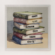 Eerst leer je dan de L te verwijderen