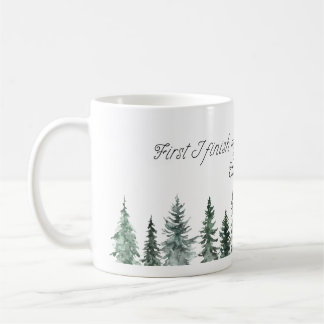 Eerst maak ik mijn koffie af, dan red ik Kerstmis Koffiemok