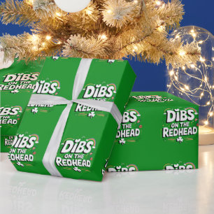 Eerst recht op de roodharige leuke St. Patrick's D Cadeaupapier