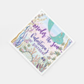 Eerste 1e ONEder het Zee Verjaardag Zeemeermin Gli Servet (Hoek)