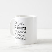 Eerste 30 jaar kindertijd koffiemok (Voorkant links)