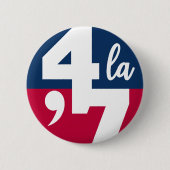 Eerste 47e Vrouw President 2024 Ronde Button 5,7 Cm (Voorkant)