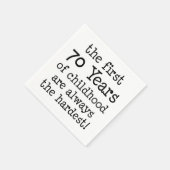 Eerste 70 jaar kindertijd servetten (Hoek)