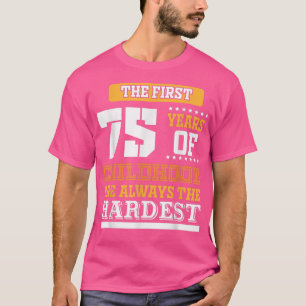 Eerste 75 jaar kindertijd t-shirt