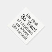 Eerste 80 jaar kinderluiers servet (Hoek)