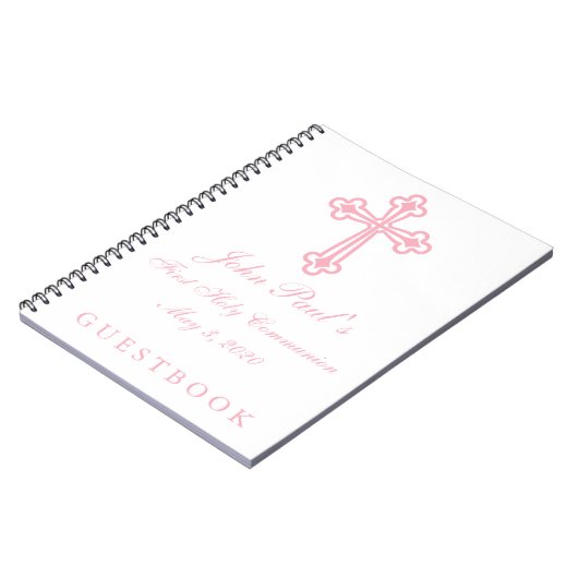 Eerste aangenaam Gastboek voor het kruis van de He Notitieboek (Linkerzijde)