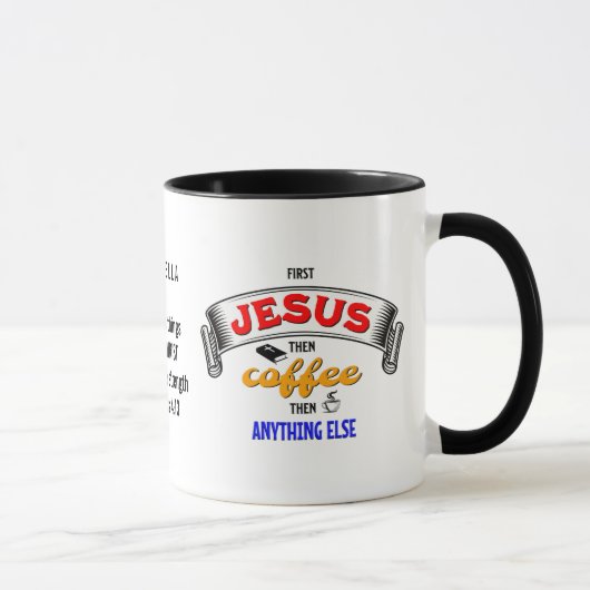 EERSTE AANGEPASTE JESUS DAN KOFFIE MOK (Rechts)