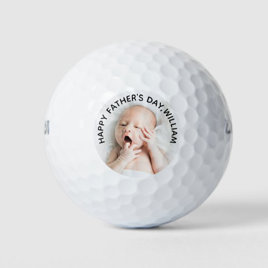 Eerste aangepaste Vaderdag foto Golfballen (Voorkant)