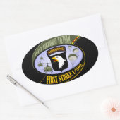 Eerste aantekening 1/502 ovale sticker (Envelop)