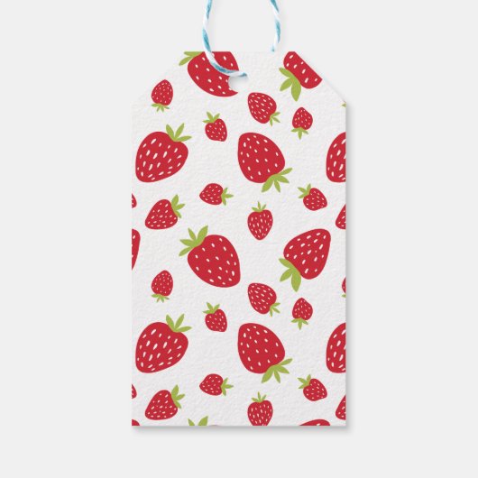 Eerste aardbei eerste aardbei 1e verjaardag Aangep Cadeaulabel (Achterkant)