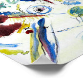 Eerste Abstracte Waterverf van Wassily Kandinsky Poster (Hoek)