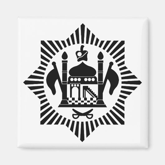 Eerste Afghaanse militaire luchtmacht Roundel Magneet (Voorkant)