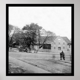 Eerste Afrikaanse kerk in Richmond, VA 1865 Poster