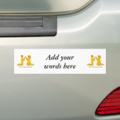Eerste afstemming bumpersticker (Op auto)