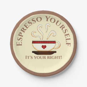 Eerste amendement: Espresso uzelf Papieren Bordje