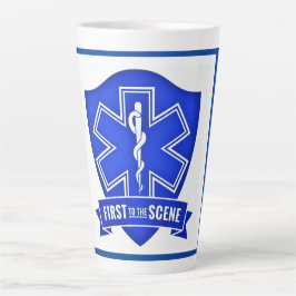 Eerste antwoordapparaat latte mok