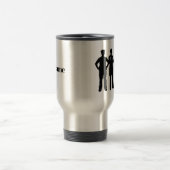 Eerste antwoordapparaat Silhouettes Travel Mug Reisbeker (Center)