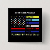 Eerste antwoordapparaat vierkante button 5,1 cm (Voorkant)