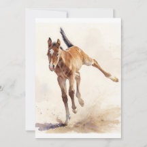 Eerste aquarel kunst van Gallop