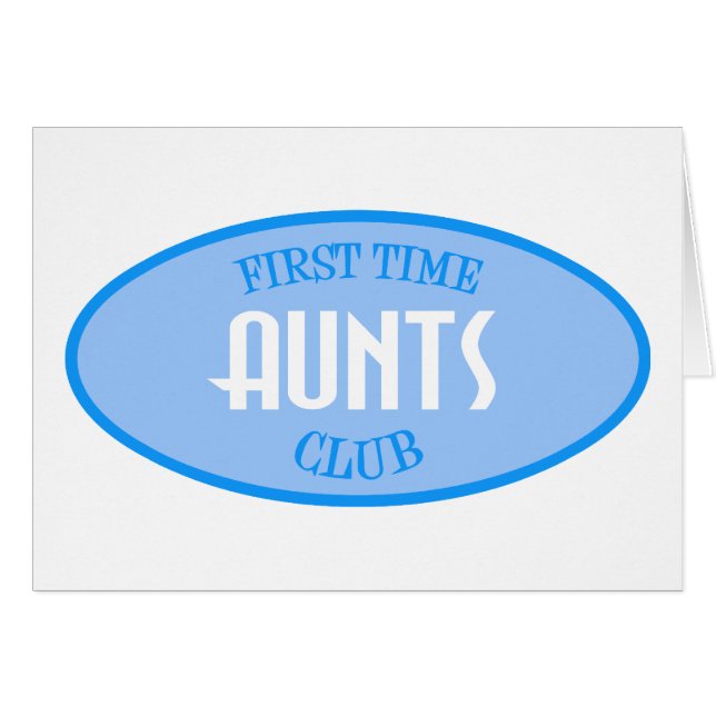 Eerste Aunts Club (blauw) (Voorkant Horizontaal)