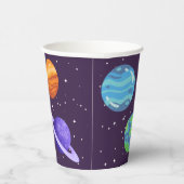 Eerste baan 1e verjaardag Space Party Cup Papieren Bekers (Rechts)